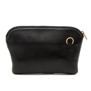 Koop een authentieke tweedehands Delvaux Blue Leather Pochette aan de juiste prijs
