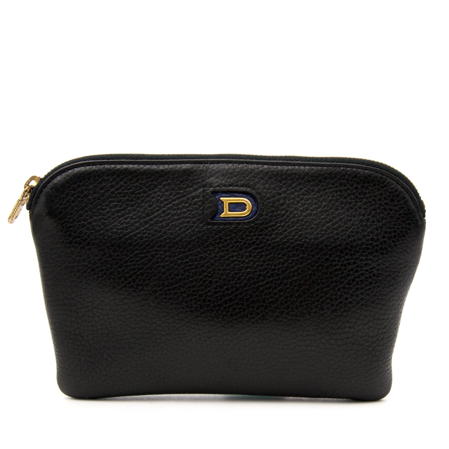 Buy an authentic secondhand Delvaux Blue Leather Pochette at the right price at Labellov.com.