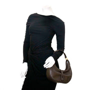 Delvaux Camille Brown Leather Shoulder Bag now online at labellov.com for the best price