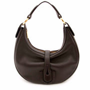 Buy an authentic second hand Delvaux Brown Camille Leather Shoulder Bag in very good condition at Labellov