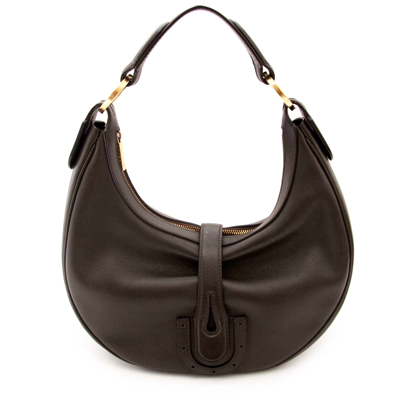 acheter en ligne chez labellov.com Delvaux Camille brun Leather sac a epole pour le meilleur prix
