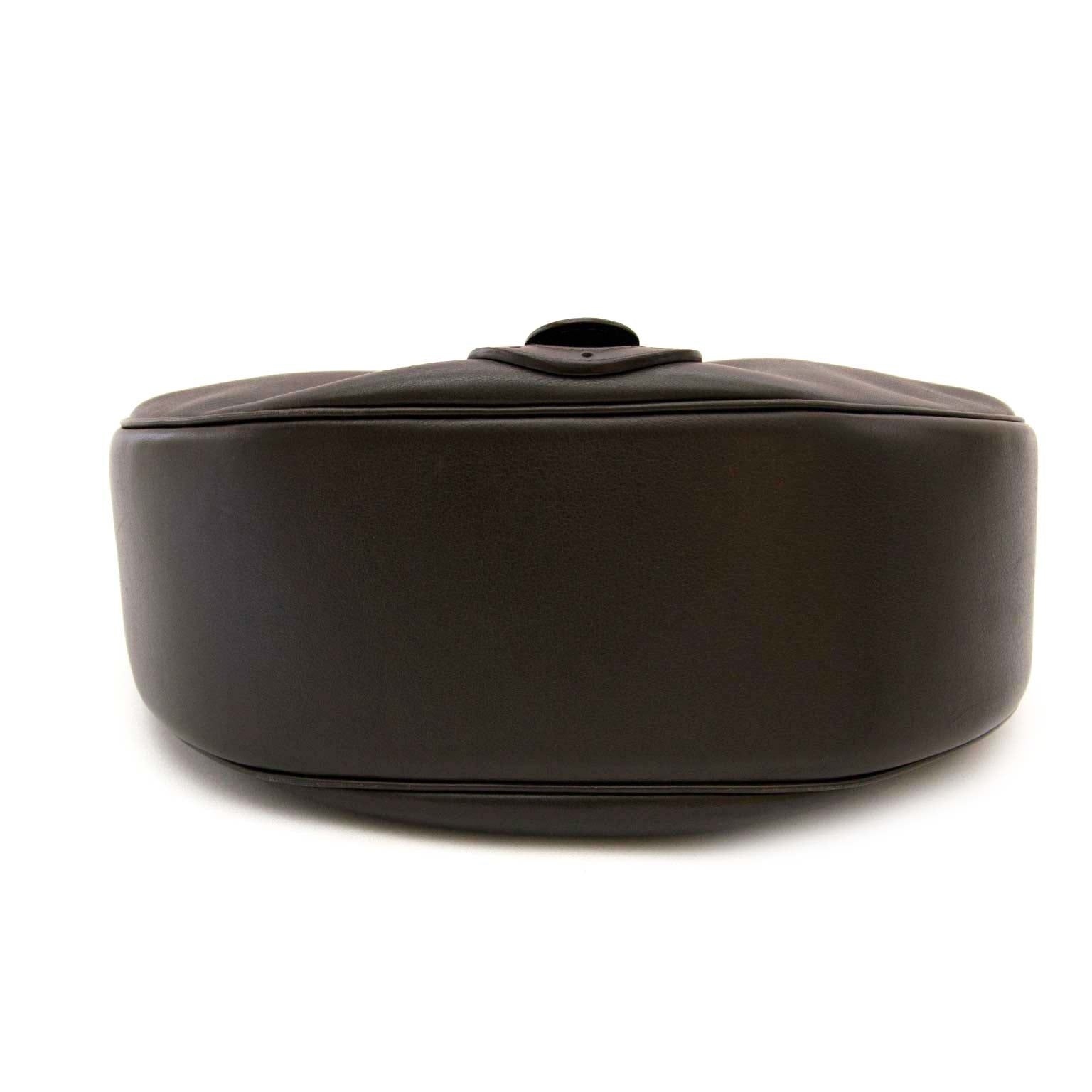Delvaux Camille Bruin Lederen Schoudertas