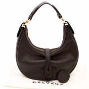 Buy an authentic second hand Delvaux Brown Camille Leather Shoulder Bag in very good condition at Labellov