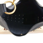 authentique Delvaux Black Satan Shoulder Bag en vendre chez labellov boutique de mode en ligne