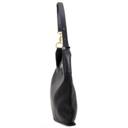 authentieke Delvaux Black Satan Shoulder Bag te koop bij labellov vintage webshop