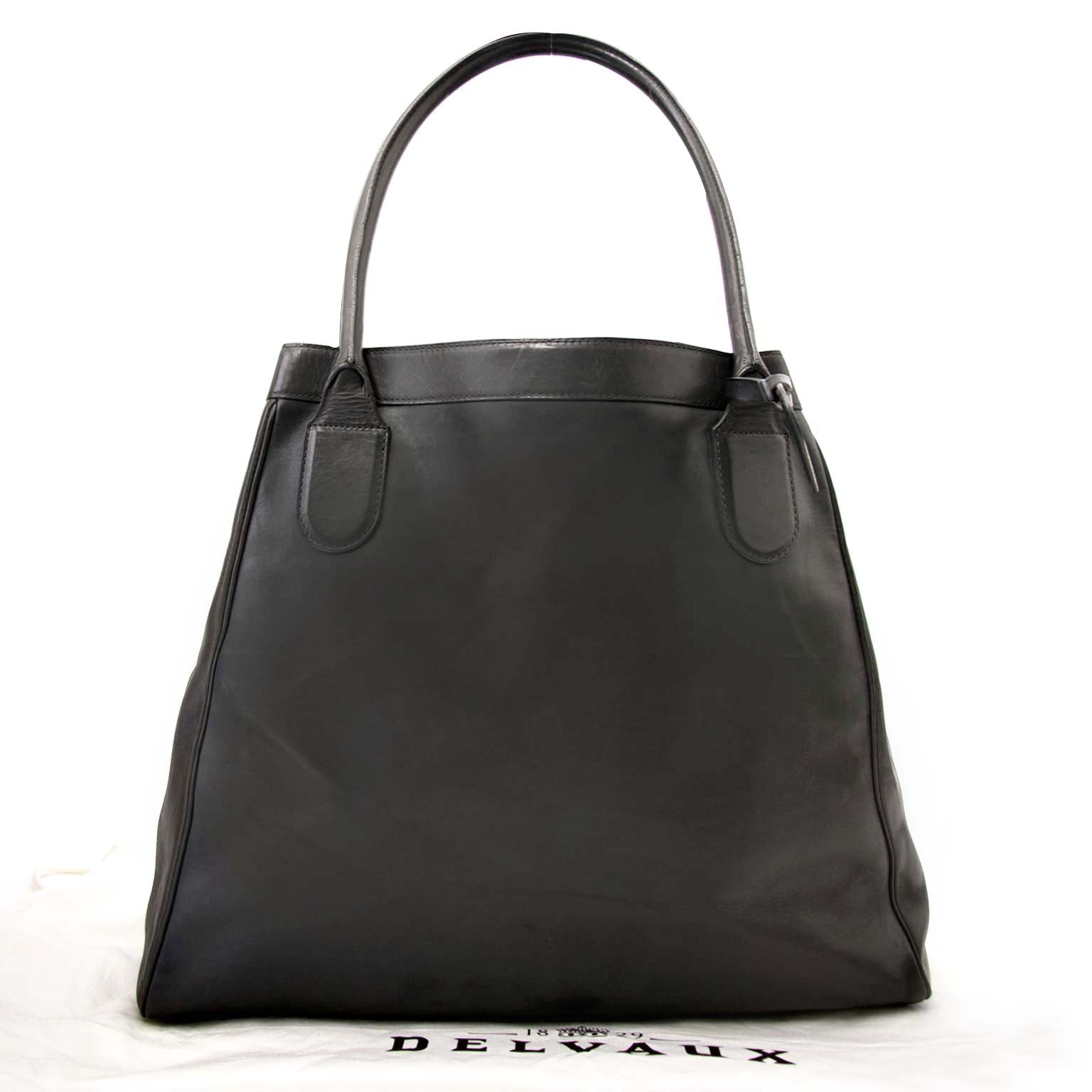acheter en ligne chez labellov.com Delvaux gris cuir Cabas