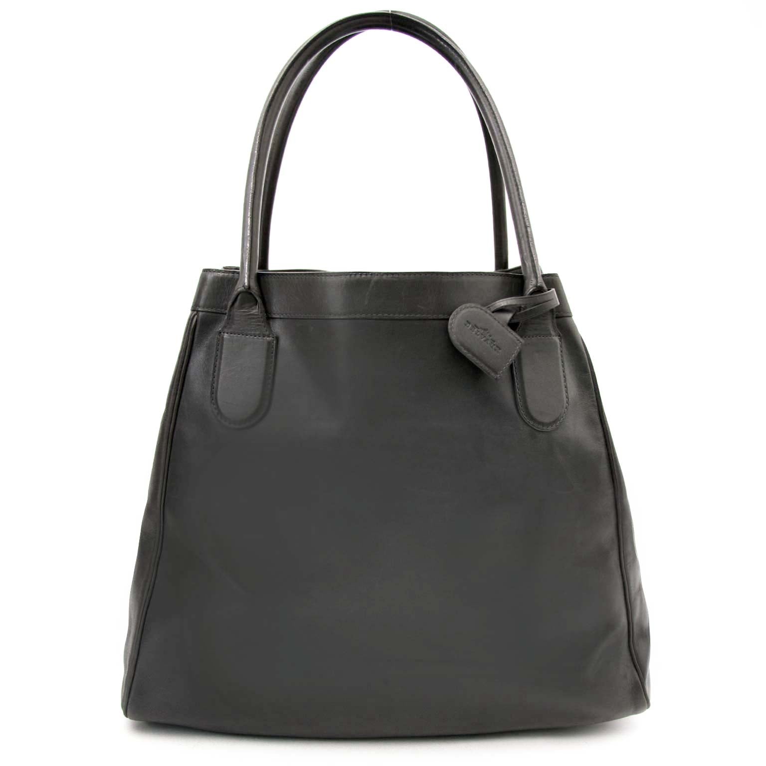 Delvaux Grey Leather Cabas nu te koop bij labellov.com tegen de beste prijs