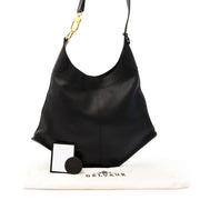 shop safe online at the best price secondhand designer shop safe online secondhand Delvaux Black Satan Shoulder Bag