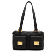 koop vintage Delvaux Black Handbag aan de beste prijs boetiek Antwerpen