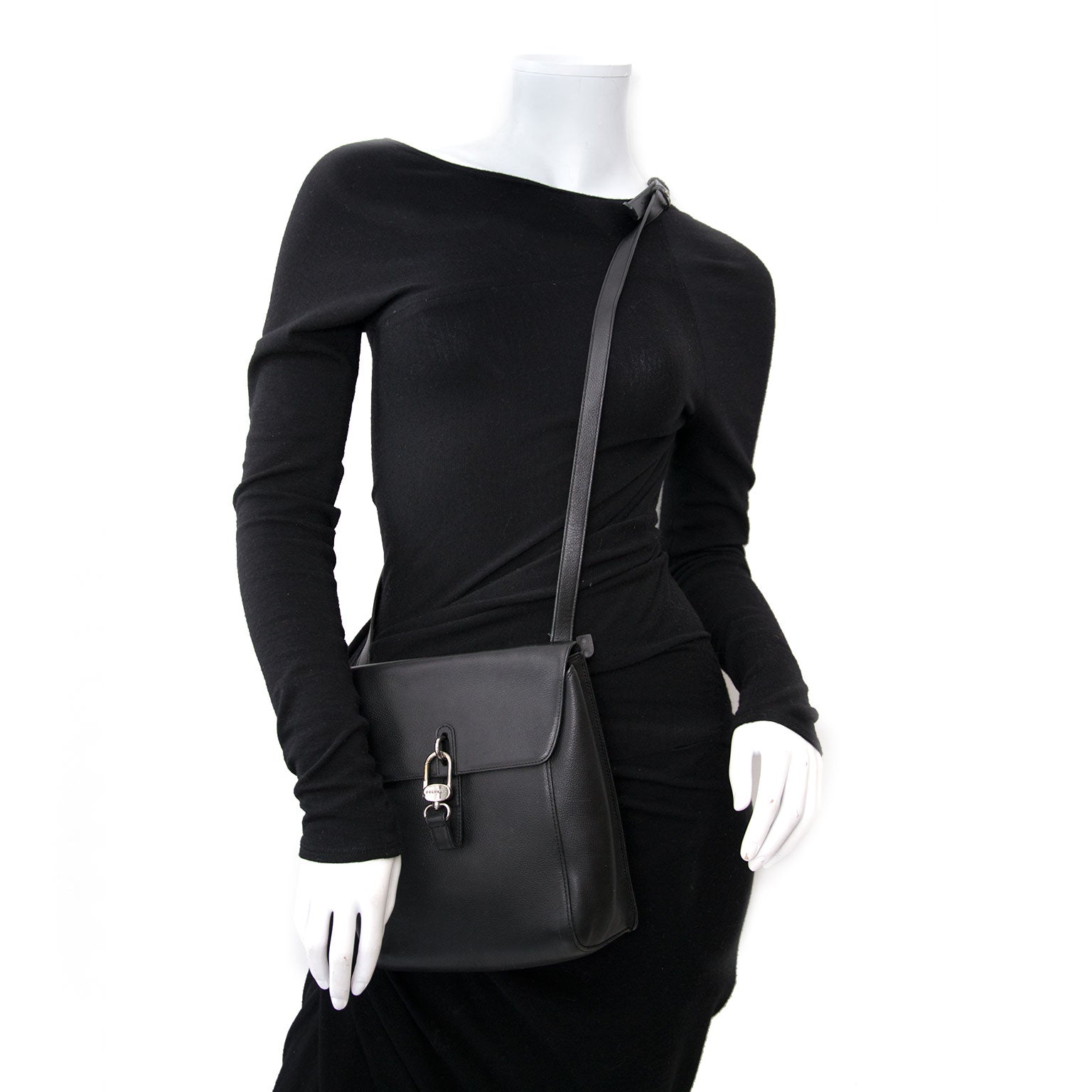 Looking for an authentic Delvaux Black Leather Crossbody Bag? Shop at Labellov.com