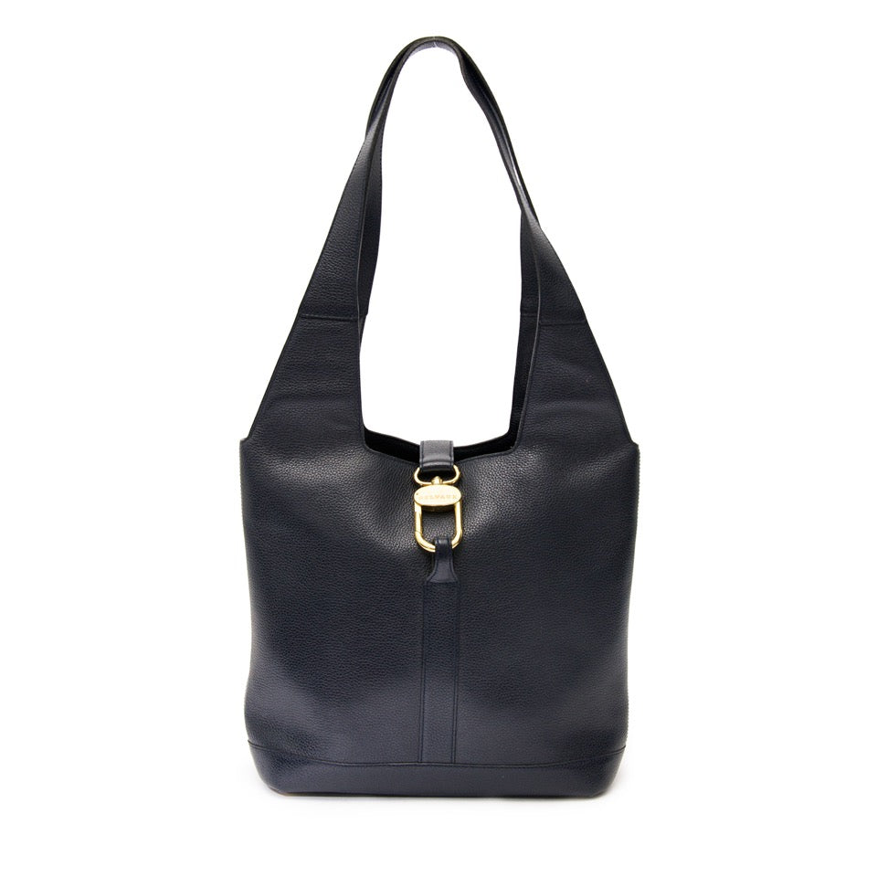 100% authentic Delvaux Dark Blue Shoulder Bag for the best price online