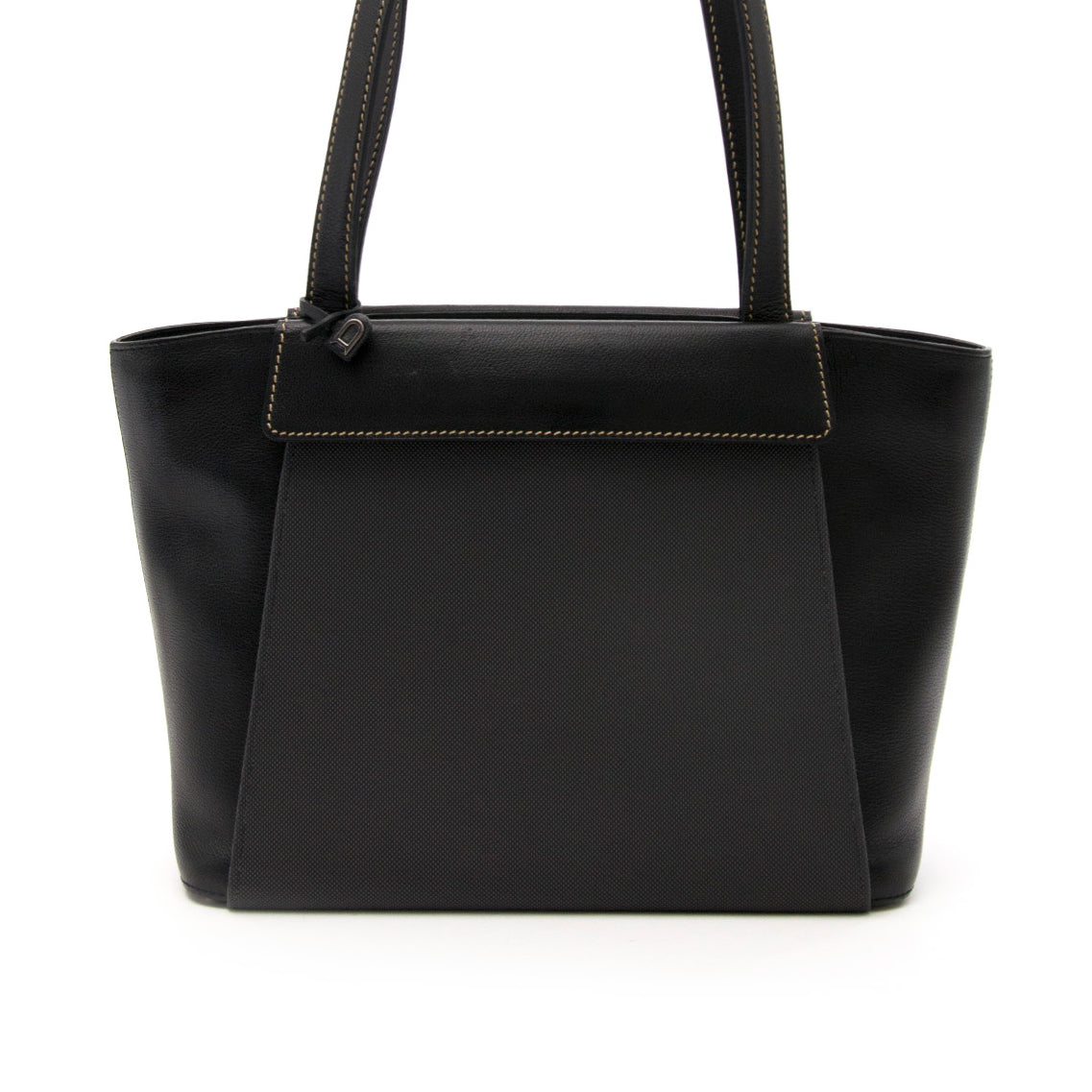 Acheter secure en ligne Delvaux Black Convertible sac à mains en cuir noir