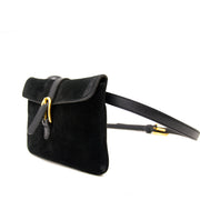 Shop safe online aan de beste prijs Delvaux Black Suède Belt Bag - Size:95