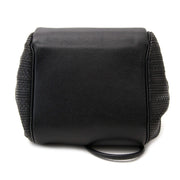 acheter en ligne neuf authentic sac a main Delvaux Black Woven Toile de Cuir Bag