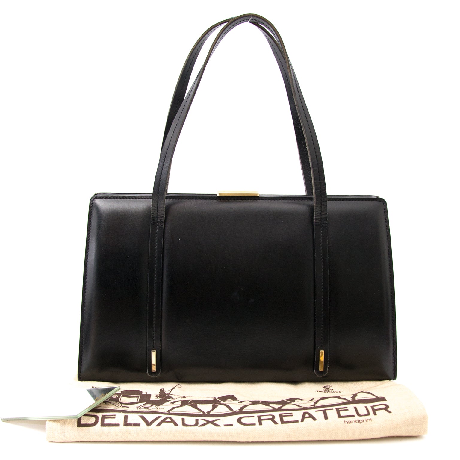 Shop safe online aan de beste prijs Delvaux Black Leather Handbag bij Labellov.com