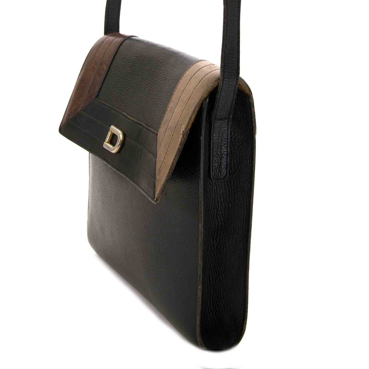 delvaux zwarte crossbody tas nu te koop bij labellov vintage mode webshop belgië