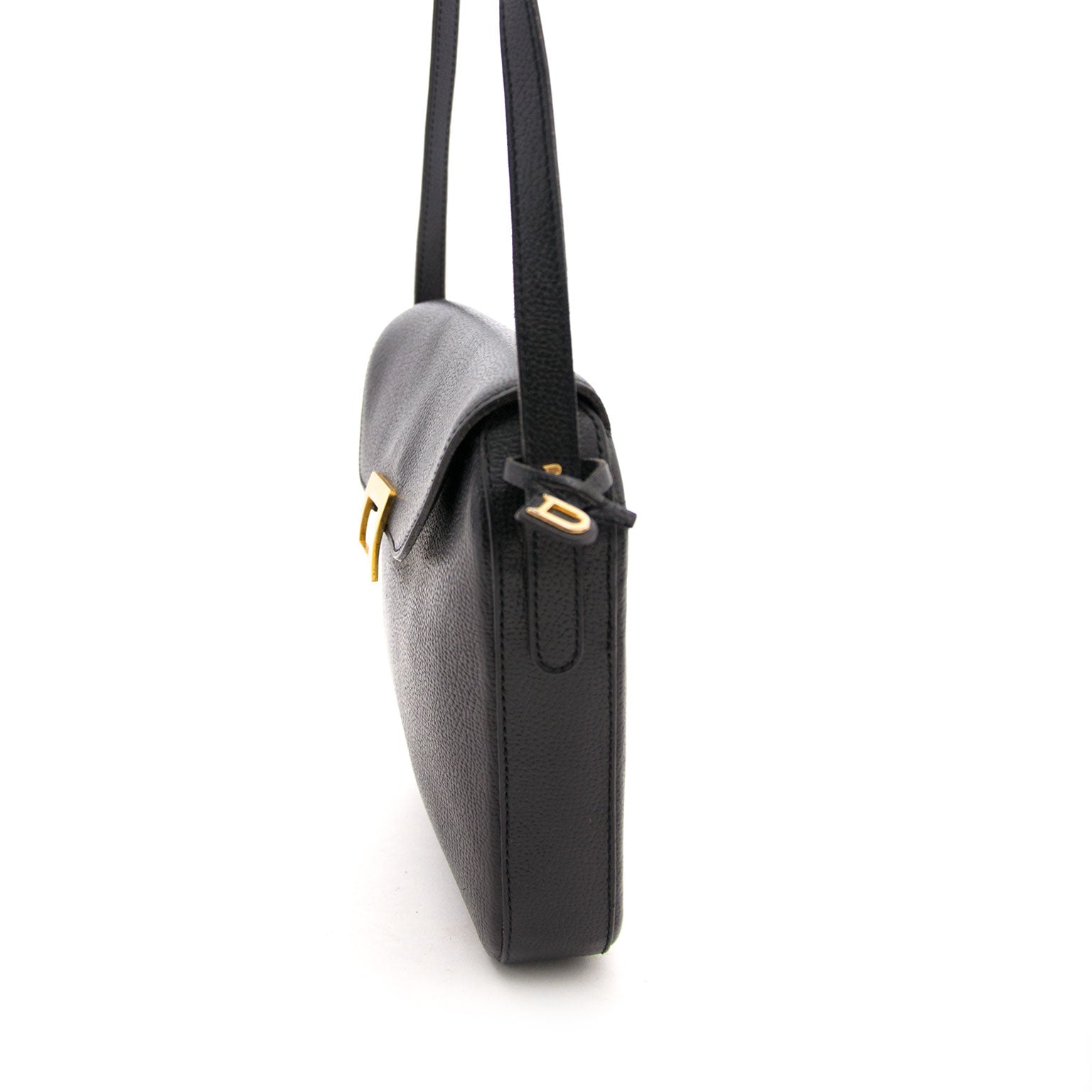 Looking for an authentic Delvaux Black Leather Embellie Bag? Shop safe and secure at Labellov.com