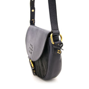 Looking for an authentic Delvaux Blue Toile de Cuir Cross Body Bag? Shop safe and secure online.
