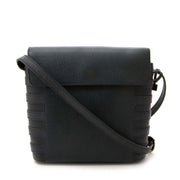 koop Delvaux Blue Leather Shoulder Bag bij labellov voor de beste prijs