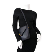 Achetez Delvaux Blue Leather Aubade Polo Bag en ligne chez Labellov.com