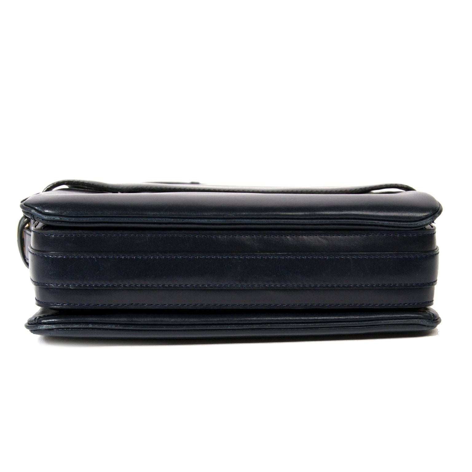 delvaux navy blue leather shoulder bag now for sale at labellov vintage fashion webshop belgium
