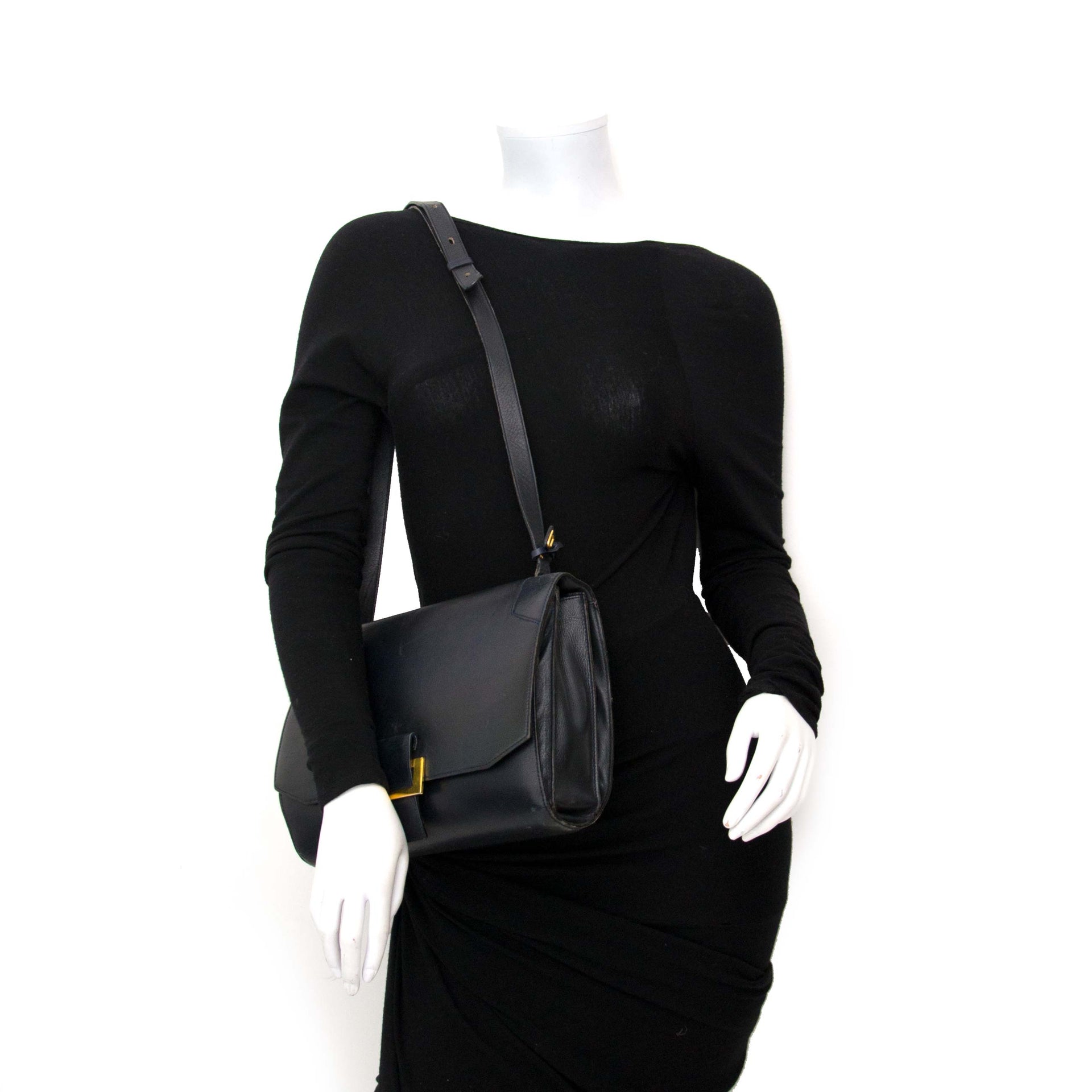 Delvaux Dark Blue Shoulder Bag