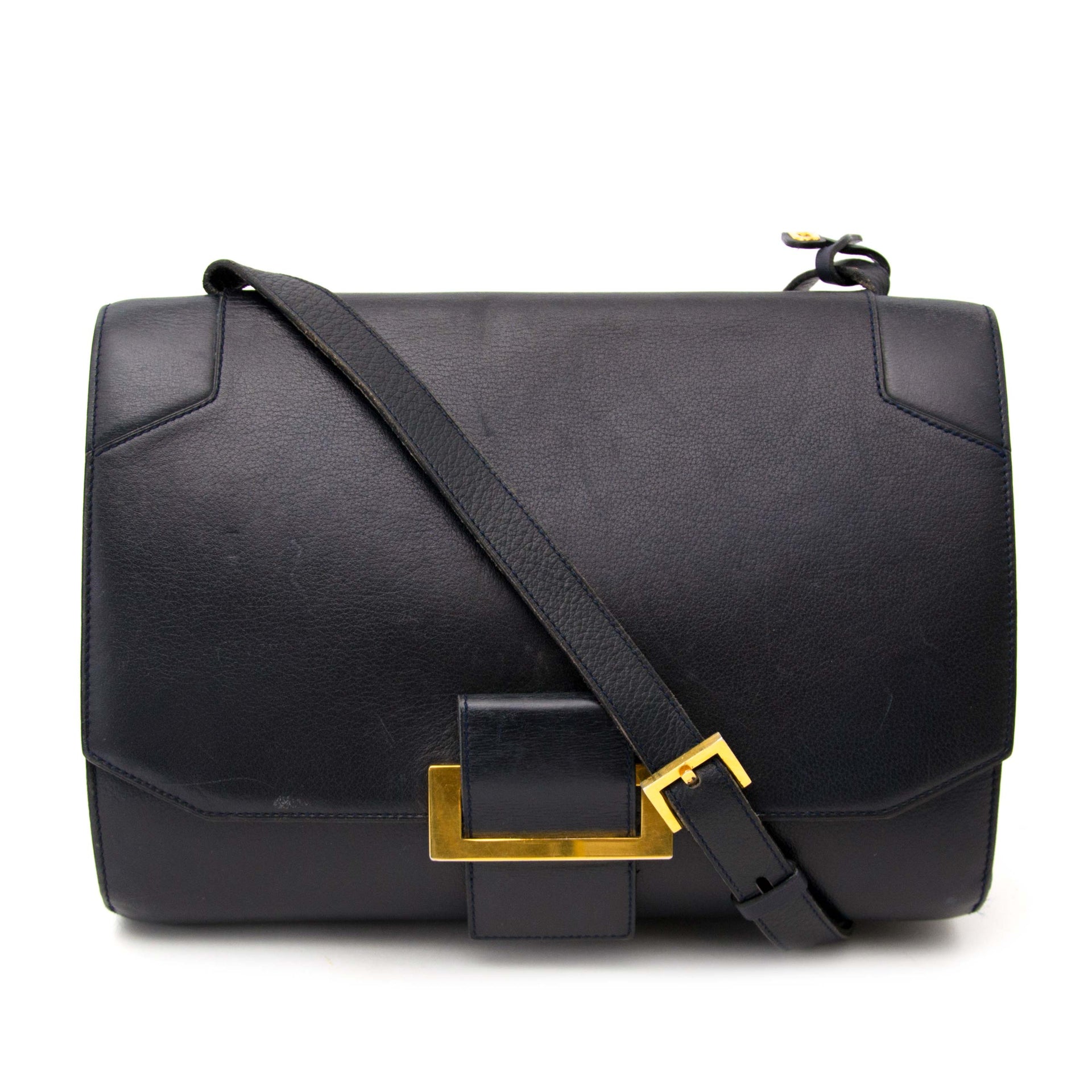 Delvaux Dark Blue Shoulder Bag