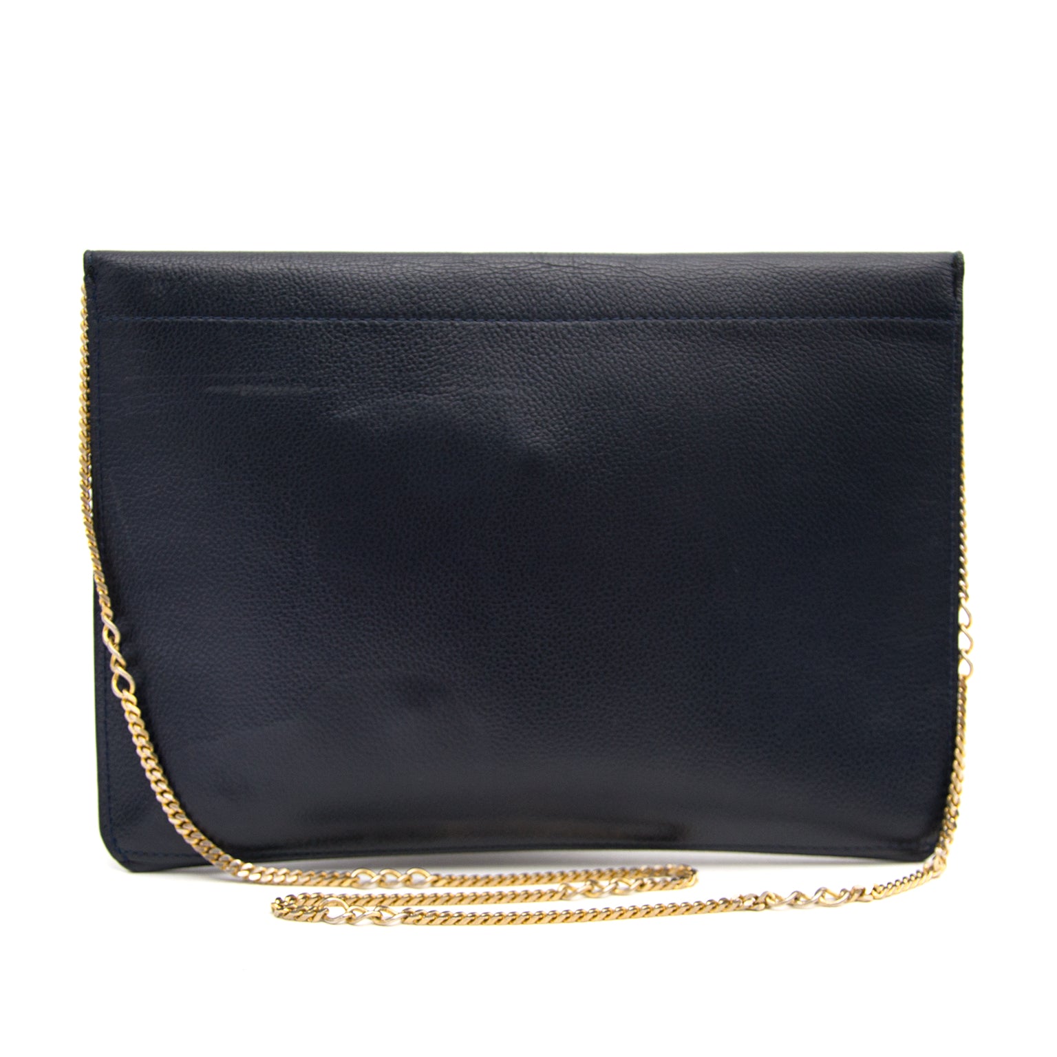 Delvaux Blue leather clutch now online at labellov.com for the best price
