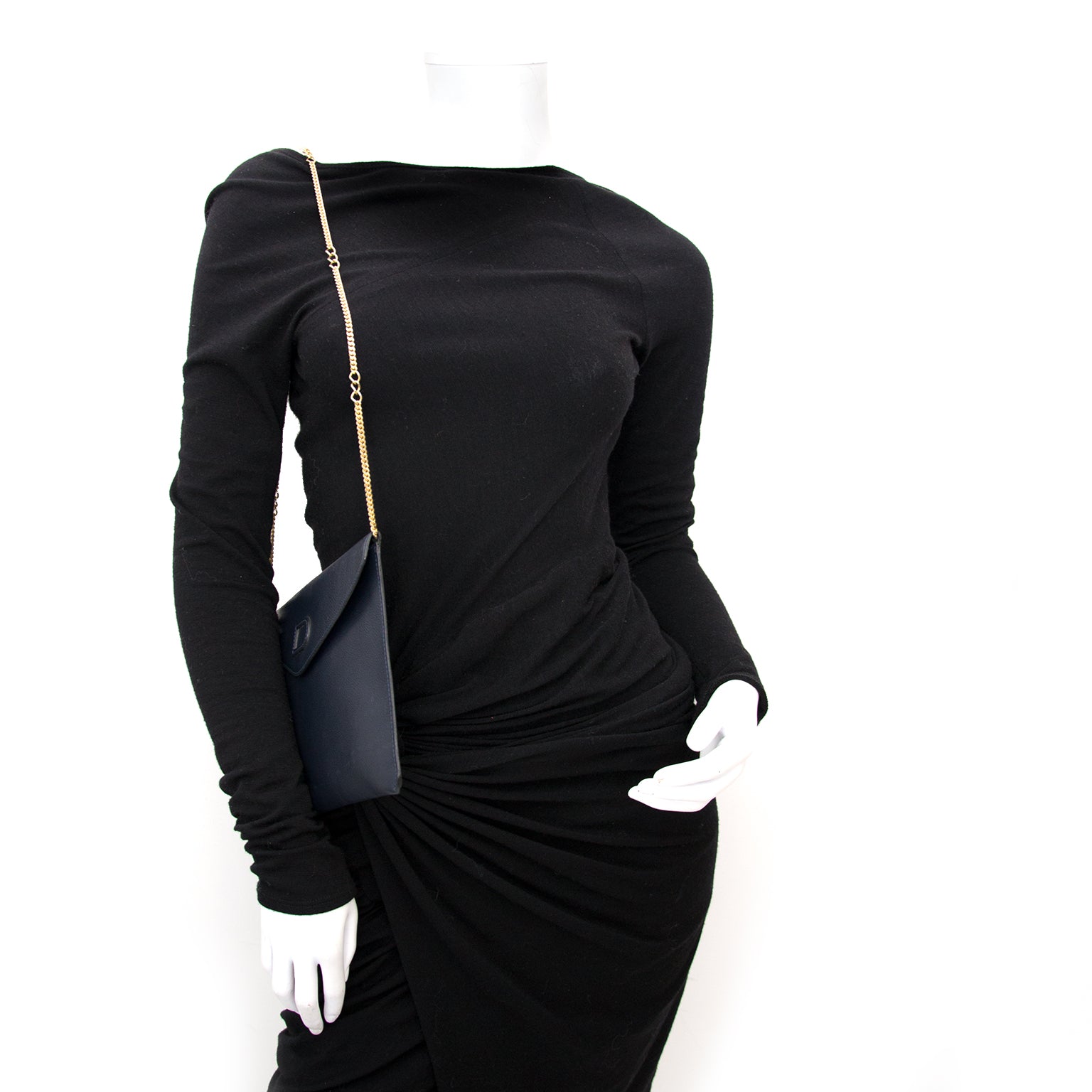 Delvaux Bleu Clutch pour le meilleur prix en ligne chez labellov.com