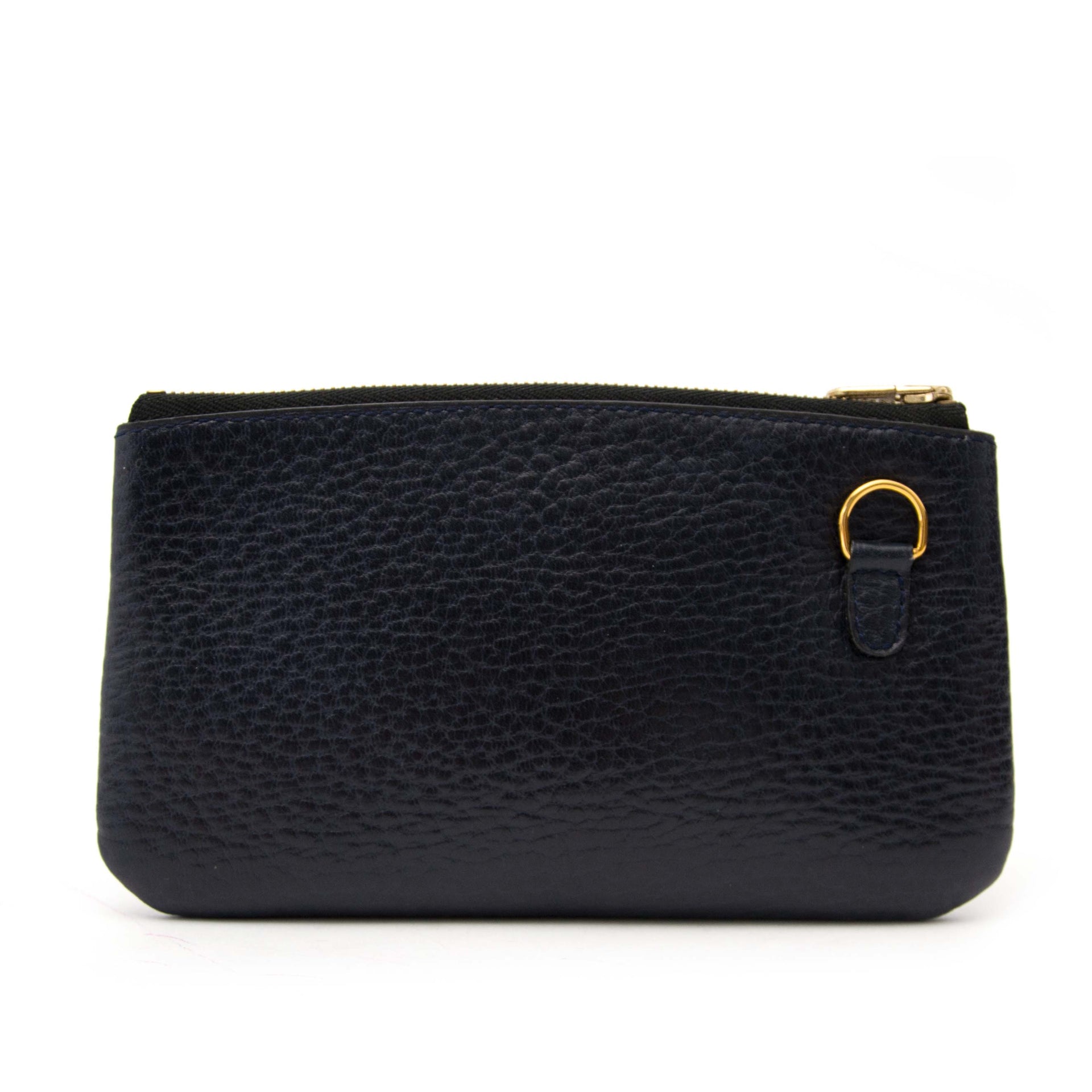 Pochette Delvaux bleu marine