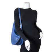 Delvaux Blue Saddle Bag now for sale at labellov vintage fashion webshop belgium