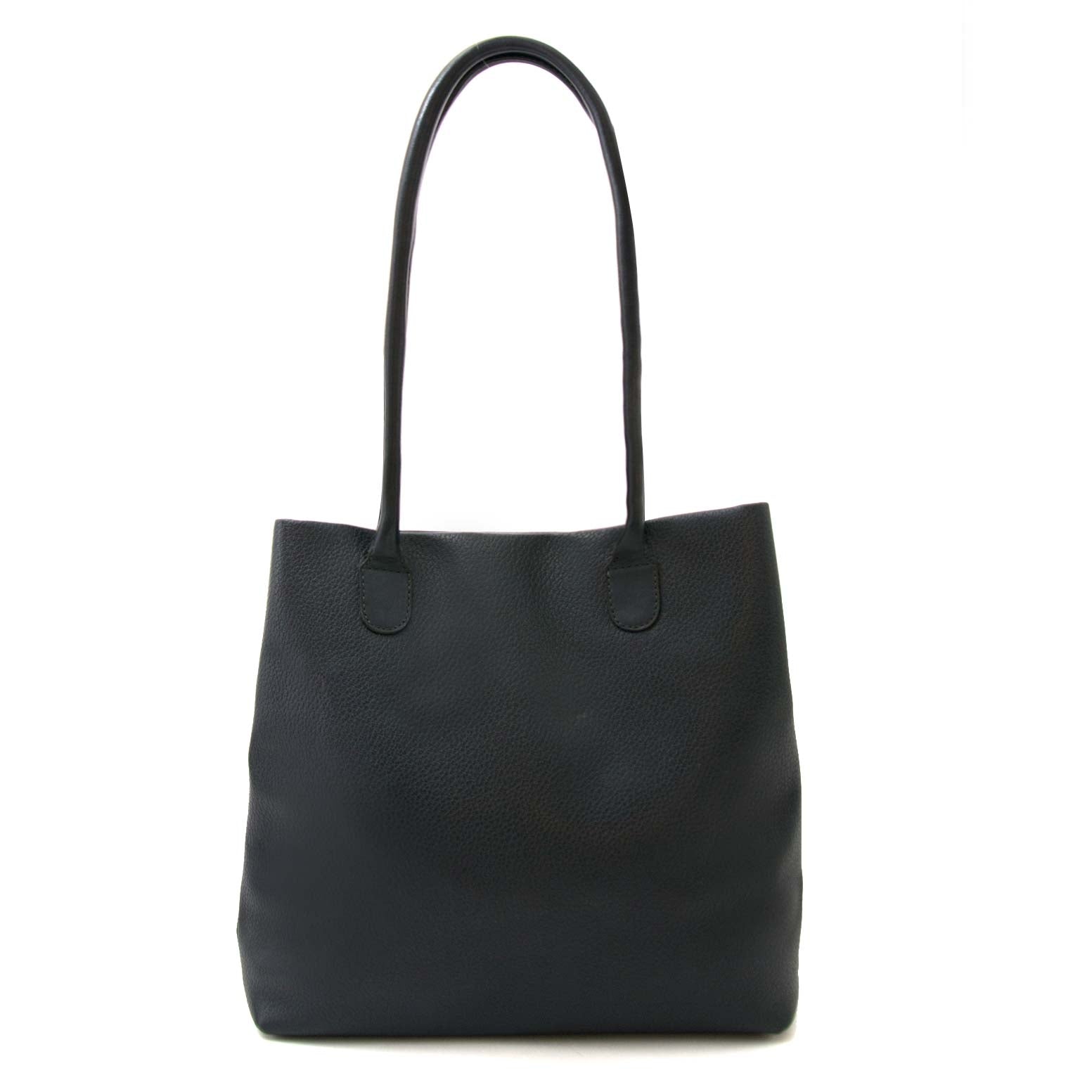 Deux de Delvaux Blue Leather Shoulder Bag kopen en verkopen