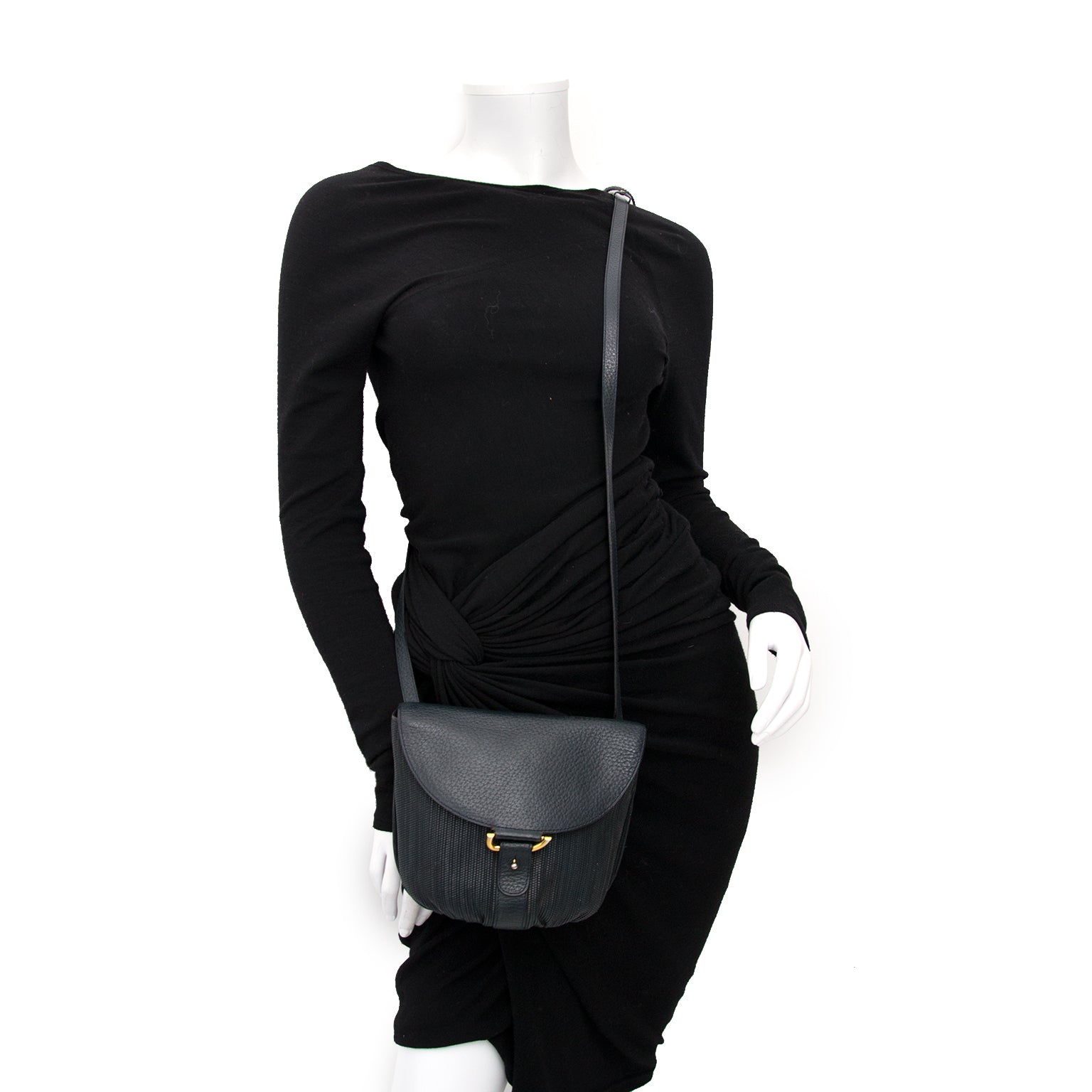 Online Delvaux Toille De Cuir Crossbody Pouch