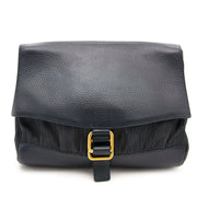 Koop veilig online bij labellov.com delvaux toile de cuir donkerblauwe schoudertas