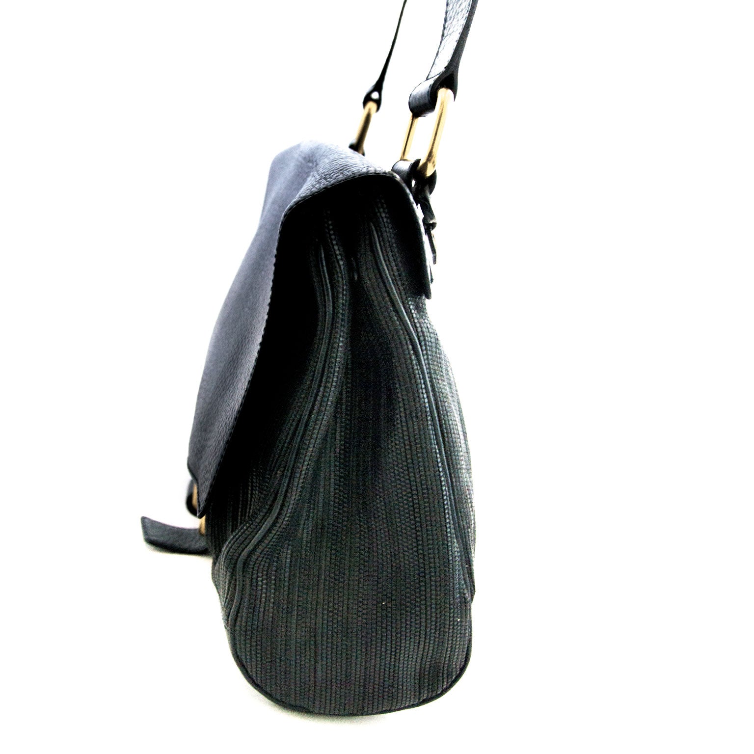 Delvaux toile de cuir dark blue messenger bag now online at labellov.com for the best price