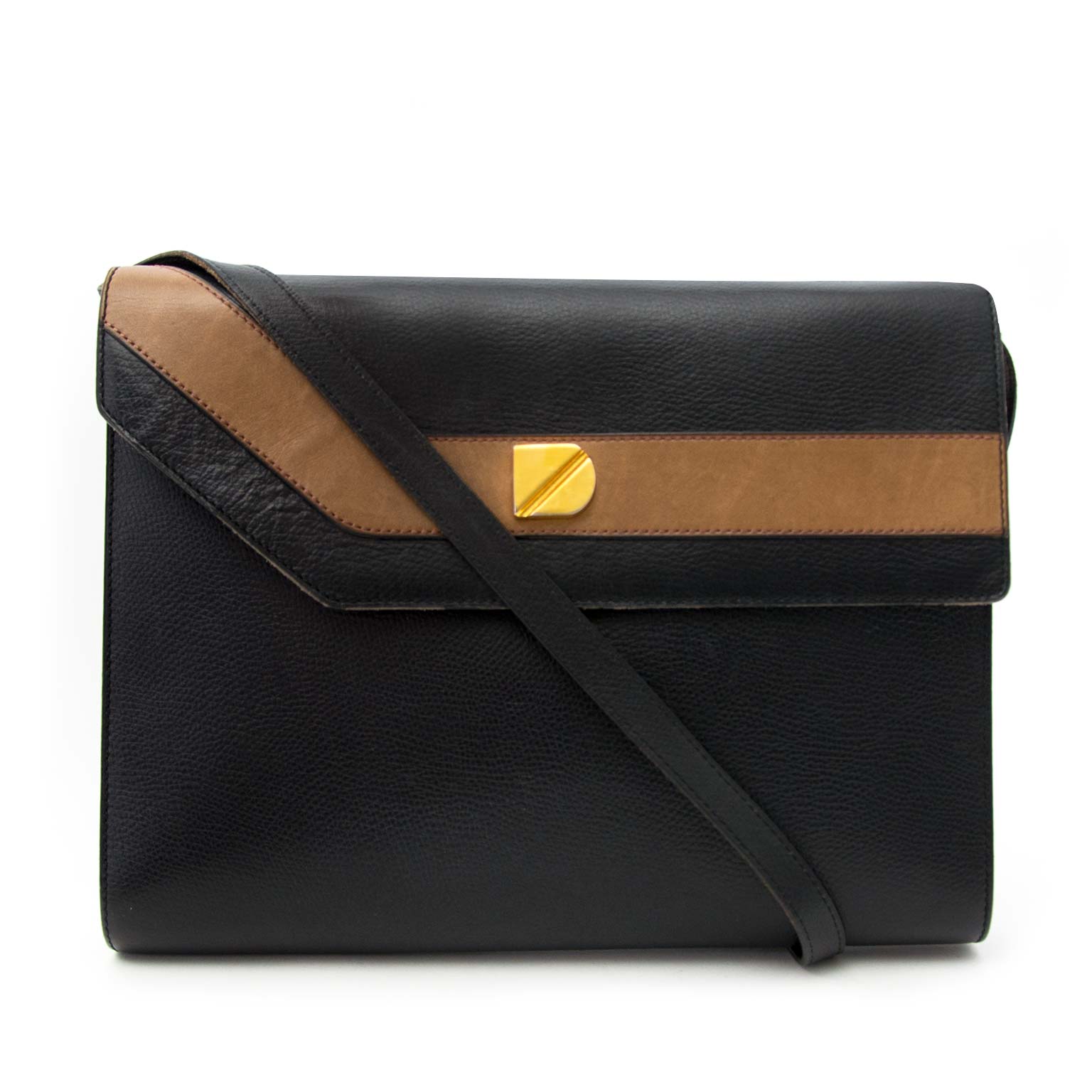 Delvaux Two-Tone Vintage Cross-Body Bag for sale online at Labellov