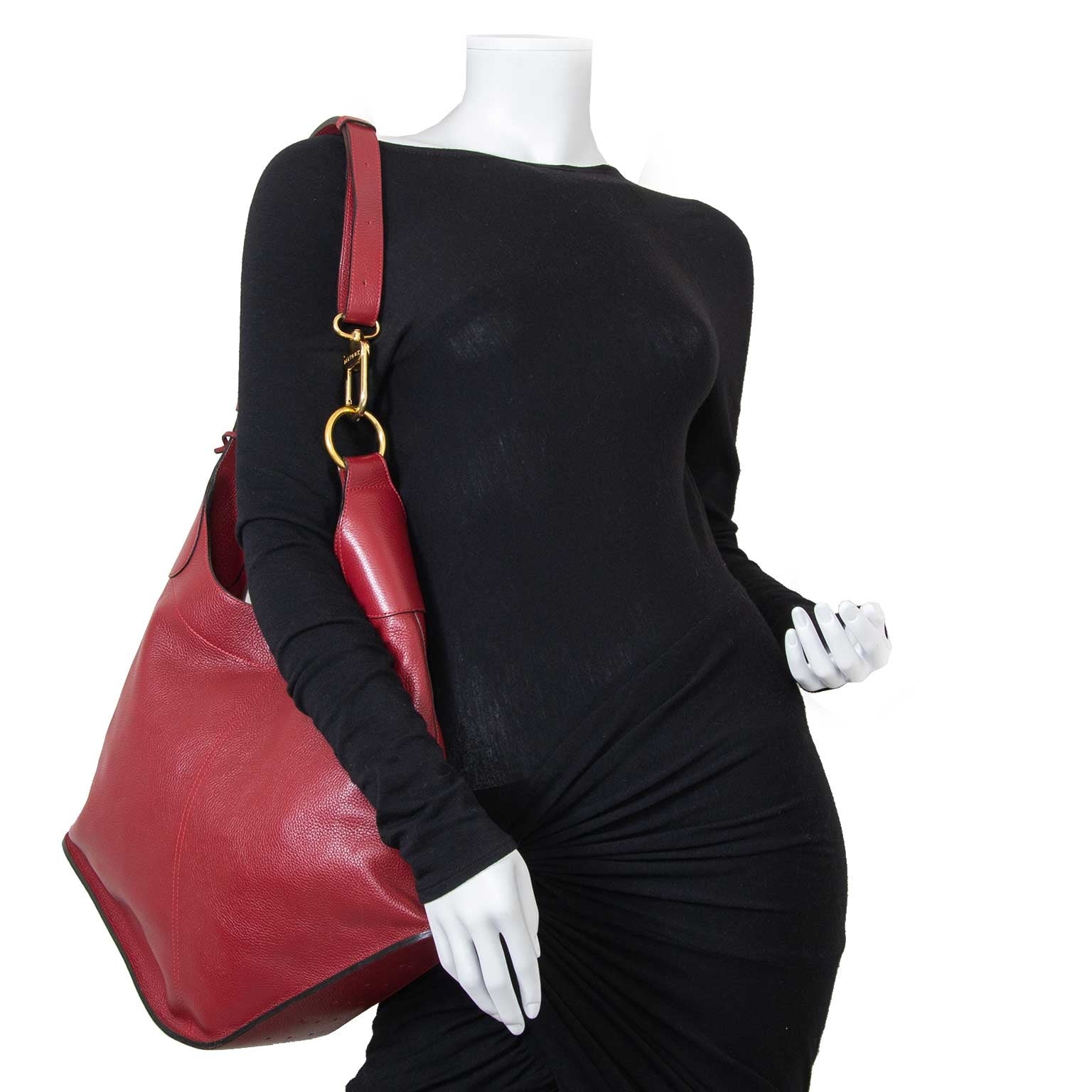 Delvaux Red Satan Shoulder Bag for the best price at Labellov secondhand luxury