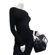 Delvaux Louise Boston Allure Black & White for sale online at Labellov luxury in Antwerp