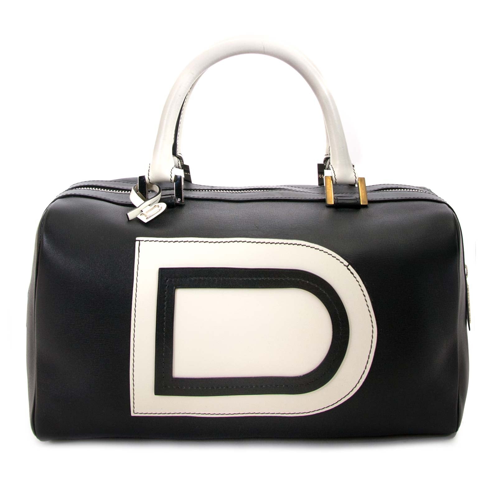 Delvaux Louise Boston Allure Black & White achetez secur en ligne votre sac à mains