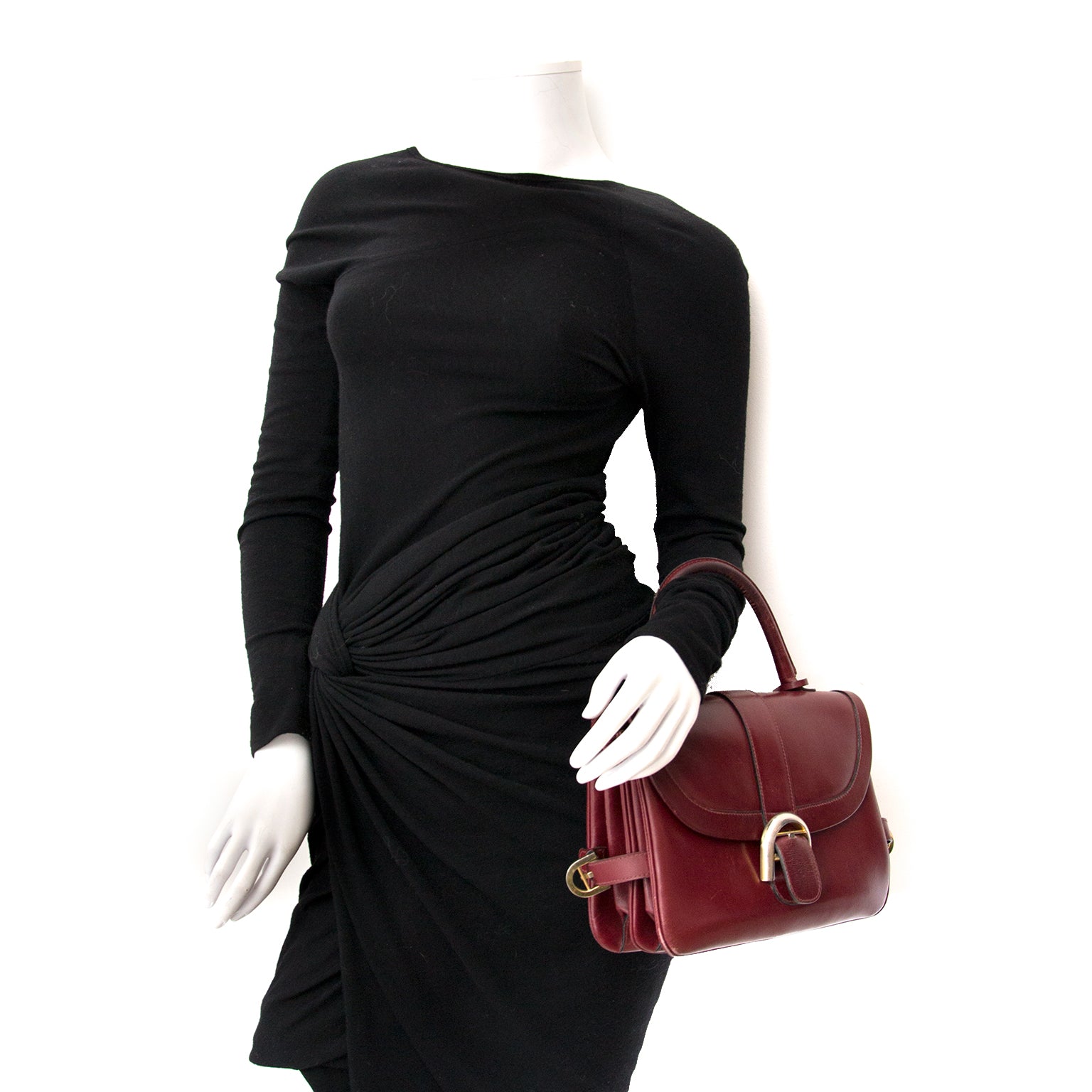 acheter en ligne pour le meilleur prix sac a main Delvaux Bordeaux Top Handle Bag