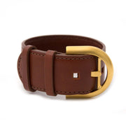 koop veilig online aan de beste prijs Delvaux Brown and Gold Brillant Bracelet