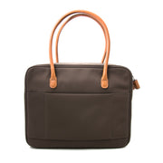 net als nieuw Delvaux Brown Airess Shoulder Bag Canvas + Toiletry case webshop en boetiek