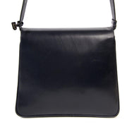 Delvaux Brillant Baudrier blue leather bag now for sale at labellov vintage fashion webshop belgium