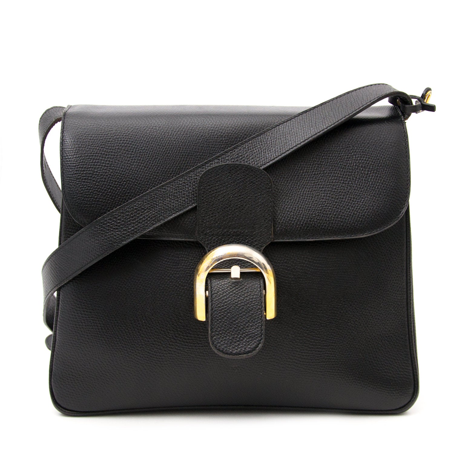 Delvaux Brillant Baudrier Black Leather Bag at the best price 2017