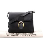 Shop online Delvaux Brillant Baudrier Black Leather Bag at Labellov.com