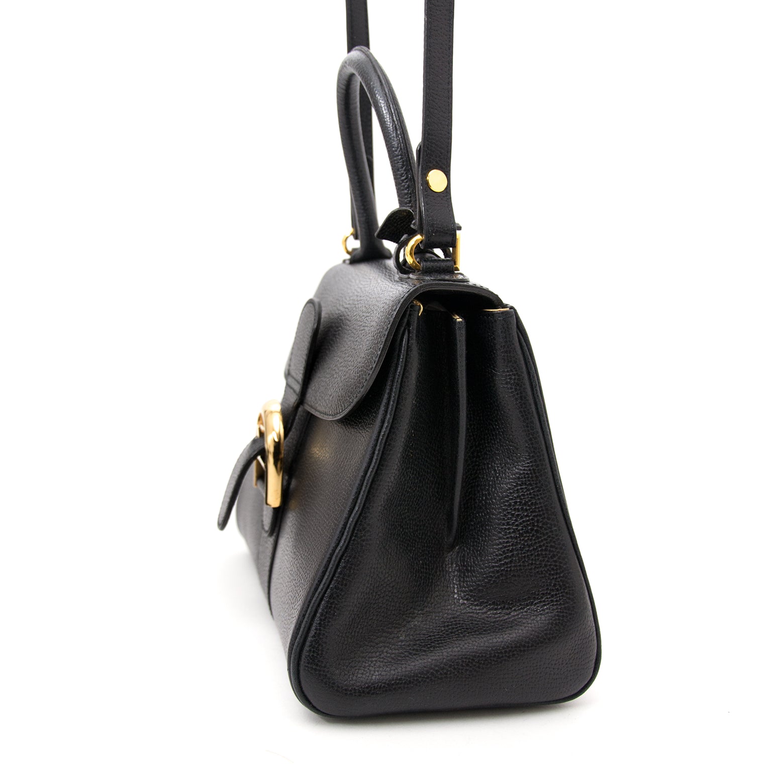 koop veilig online aan de beste prijs Delvaux Black Brillant PM + Strap