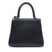 comme neuf sac a main Delvaux Dark Blue Brillant PM