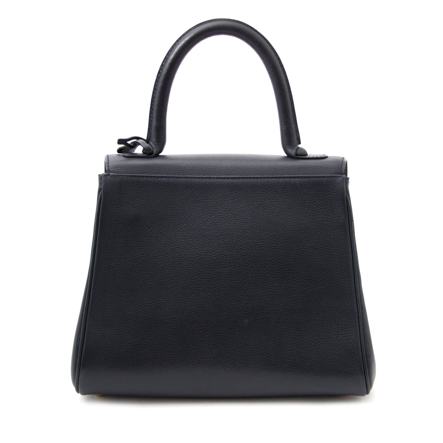 comme neuf sac a main Delvaux Dark Blue Brillant PM
