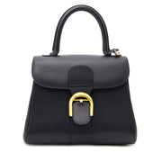 acheter en ligne seconde main sac a main Delvaux Dark Blue Brillant PM