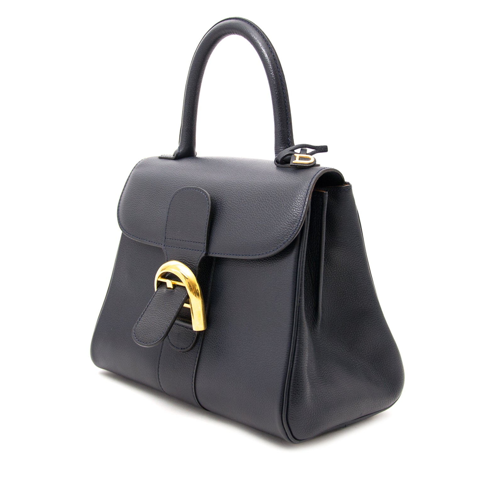 acheter en ligne pour le meilleur prix sac a main Delvaux Dark Blue Brillant PM